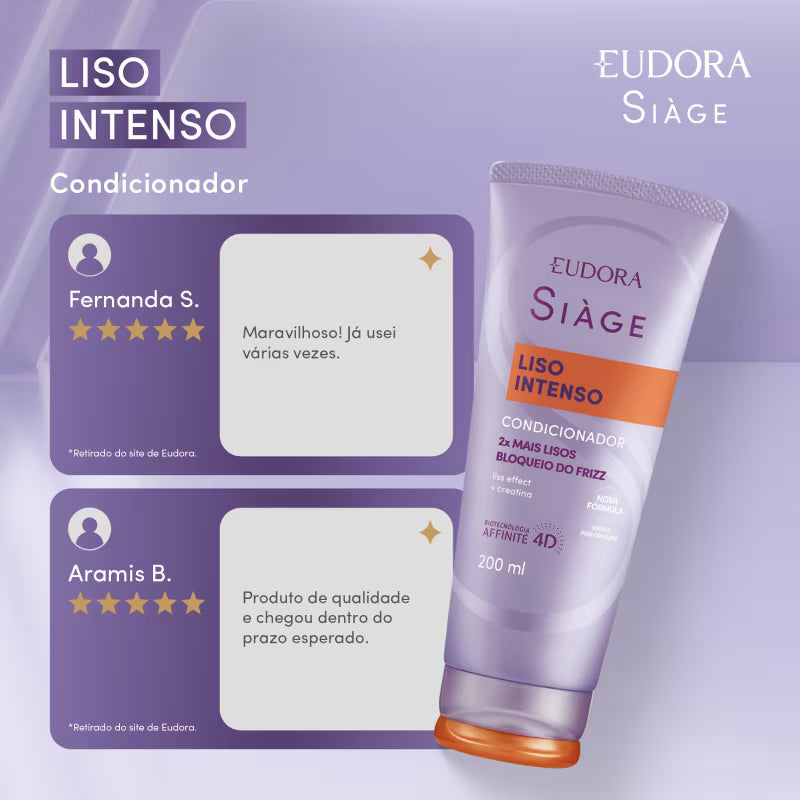 Condicionador Siàge Liso Intenso 200ml