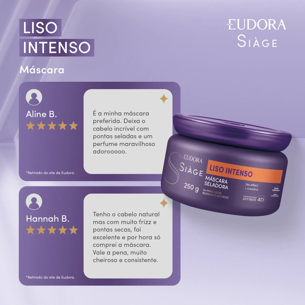 Máscara Capilar Siàge Liso Intenso 250G