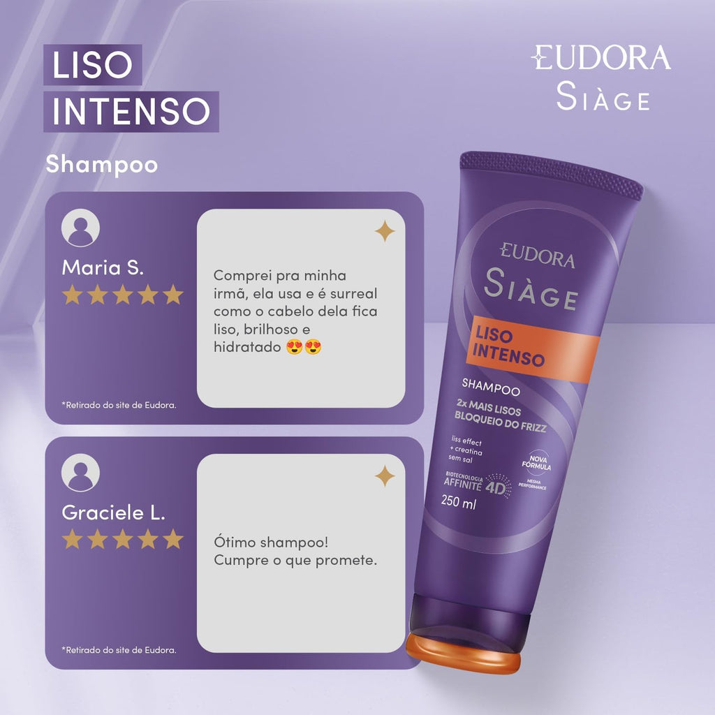 Shampoo Siàge Liso Intenso 250ml