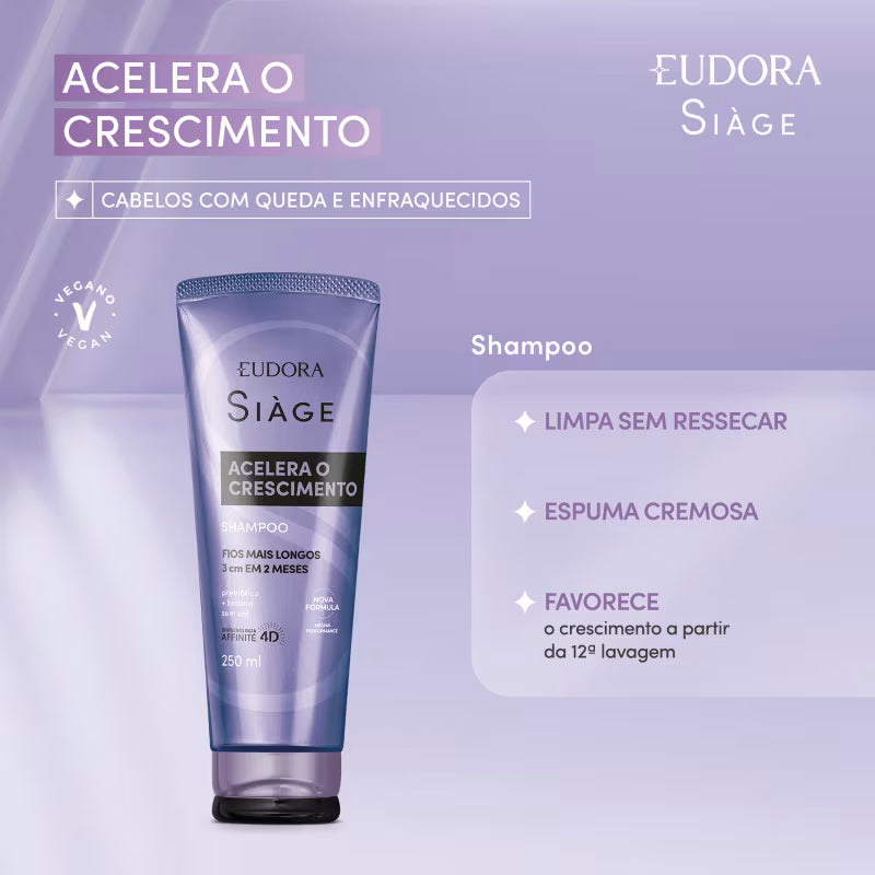 Shampoo Siàge Acelera O Crescimento 250ml